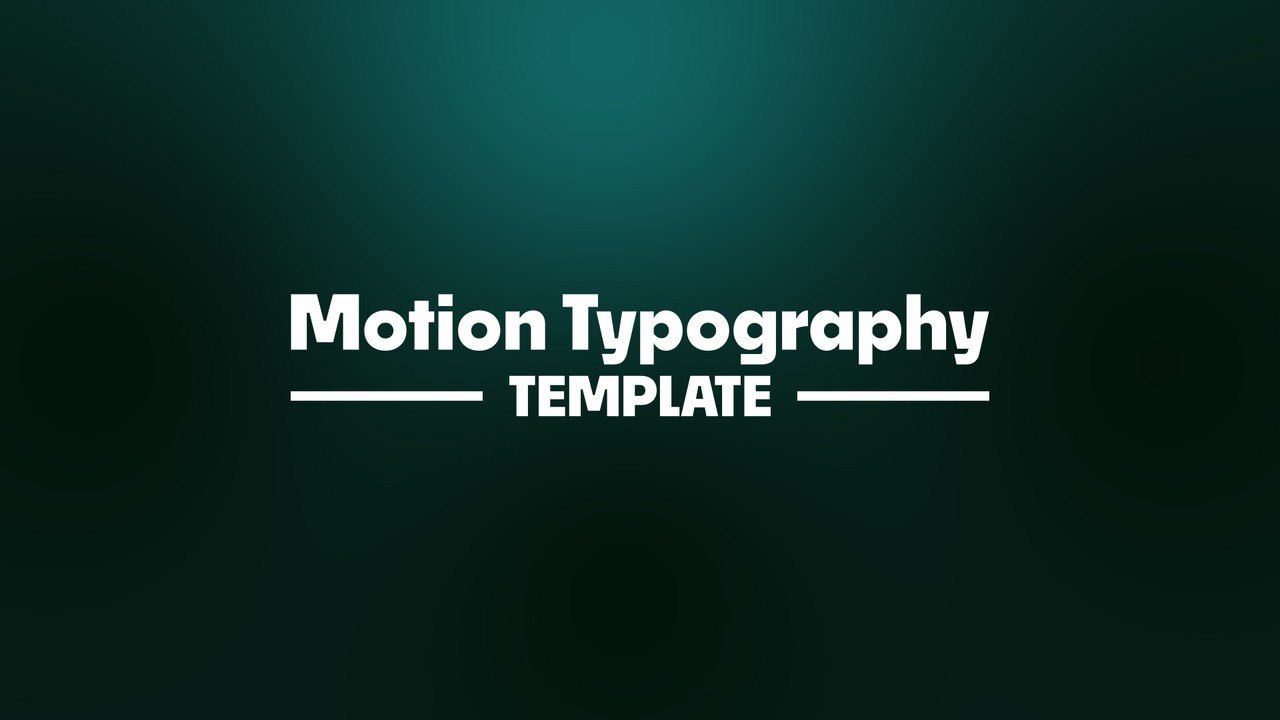 Heading Typography with Guide Line Tag Text After Effects Template