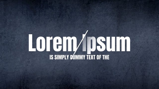 Slashed Two Word Headline Kinetic Typography After Effects Template