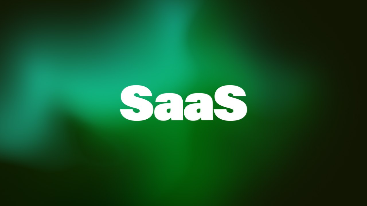Green Aurora SaaS Typography Promo After Effects Template with Wide Spaced Words