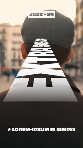 Vertical Stylish 3D Rolling Text Story with Year Label for After Effects