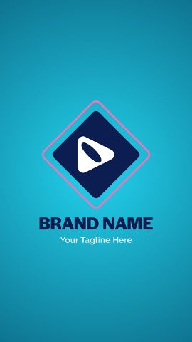 Clean Vertical Brand Logo Intro