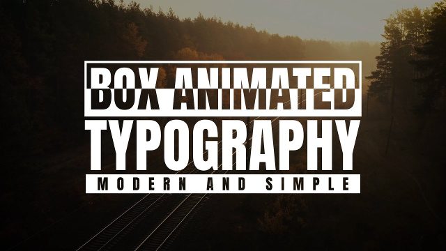 Inverted Strip Word over Bold Corporate Typography Title After Effects Template