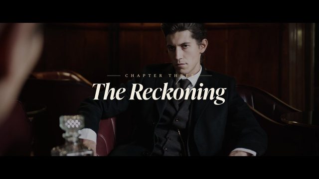 Movie Chapter Text Animation with Small Caps Line MOGRT for Premiere Pro