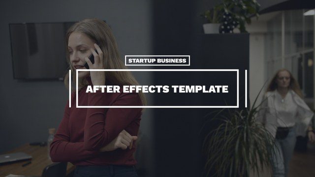 Startup Business Free 4K Text Animations After Effects Template for Corporate Branding