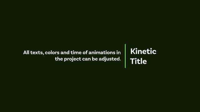 Creative Thin Divider Kinetic Title with Two Line Copy Premiere Pro Motion Graphics Template