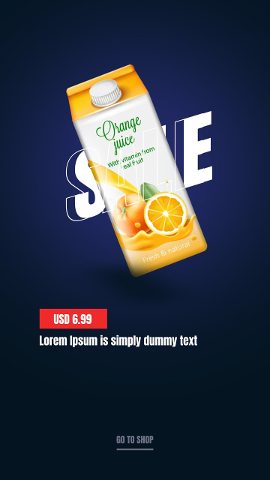 Vertical Black Friday and Cyber Monday Sale Story with Flying Packshot After Effects Template