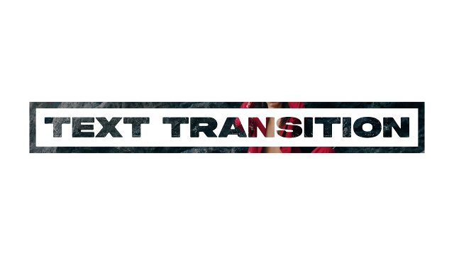 Animated Creative Cut-Out Text Transitions with Outline Box Title in Condensed Type After Effects Templates