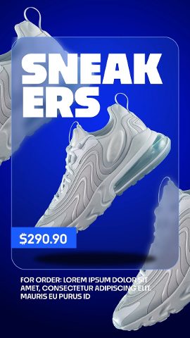 Black Friday White Runner Frosted Panel Huge Type Premiere Pro PRPROJ Template