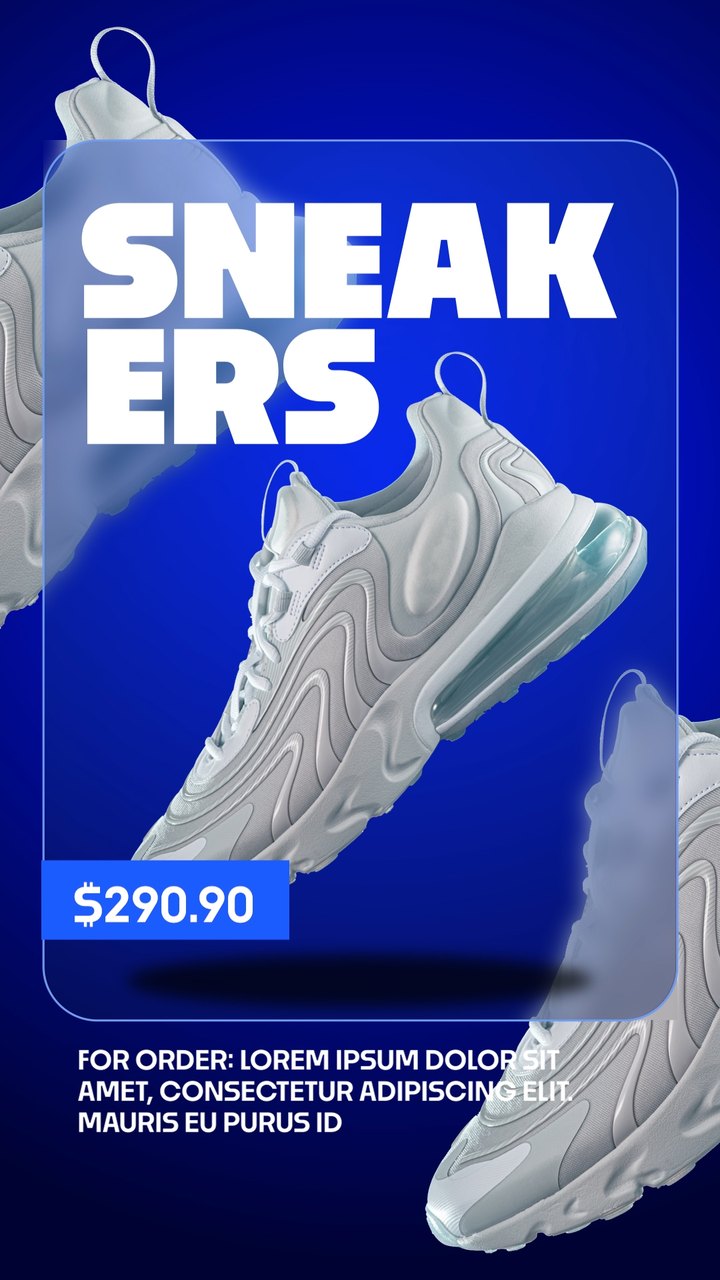 Black Friday White Runner Frosted Panel Huge Type Premiere Pro PRPROJ Template