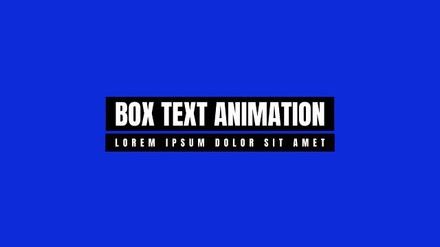 Dark Box Headline Text Animations with Tracked Subline Project for After Effects