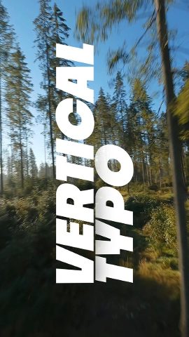 Vertical Sideways Leaning Words Kinetic Typography After Effects Template