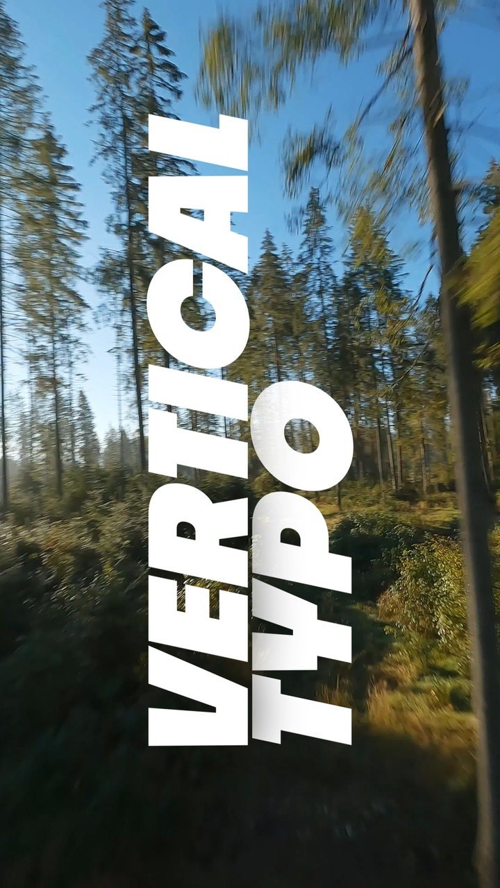 Vertical Sideways Leaning Words Kinetic Typography After Effects Template