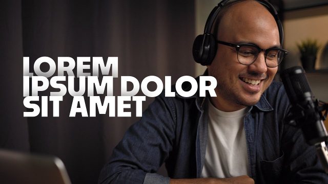 Three Line Big Left Aligned Headline Titles for Podcasts Premiere Pro MOGRT Templates