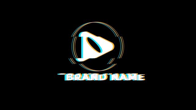 Thin Ring Glitch Logo Stings with Sound Effects Included After Effects Template