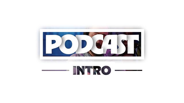Podcast Opener Text Animation with Framed Lettering Premiere Pro MOGRT Templates