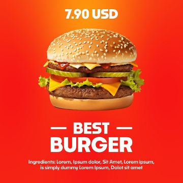 Square Feed Product Post featuring Bold Title and Price Premiere Pro MOGRT