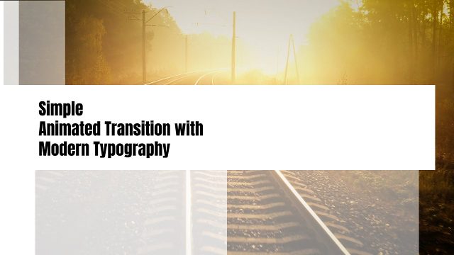 White Panel Slide Cutouts Text Transitions featuring Left Aligned Titles for Presentations After Effects Template