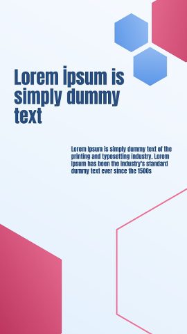 Vertical Hexagon Shapes Corporate Story Text After Effects Template