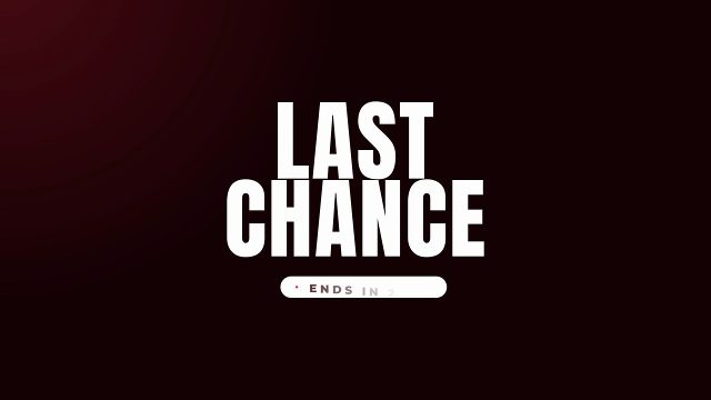 Black Friday Final Hours Ending Soon Titles Premiere Pro MOGRT