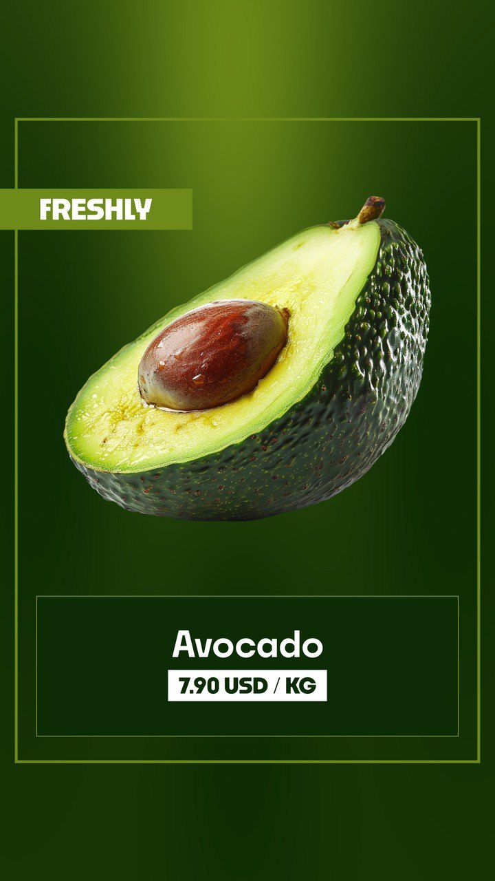 Vertical Fresh Product Promo with Framed Tag and Boxed Price After Effects Template