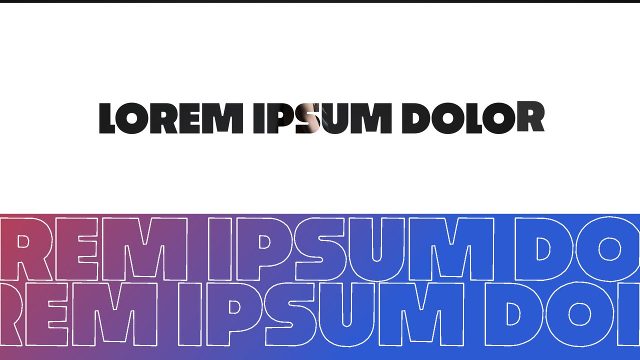 Elegant Outline Text Transitions MOGRT Template