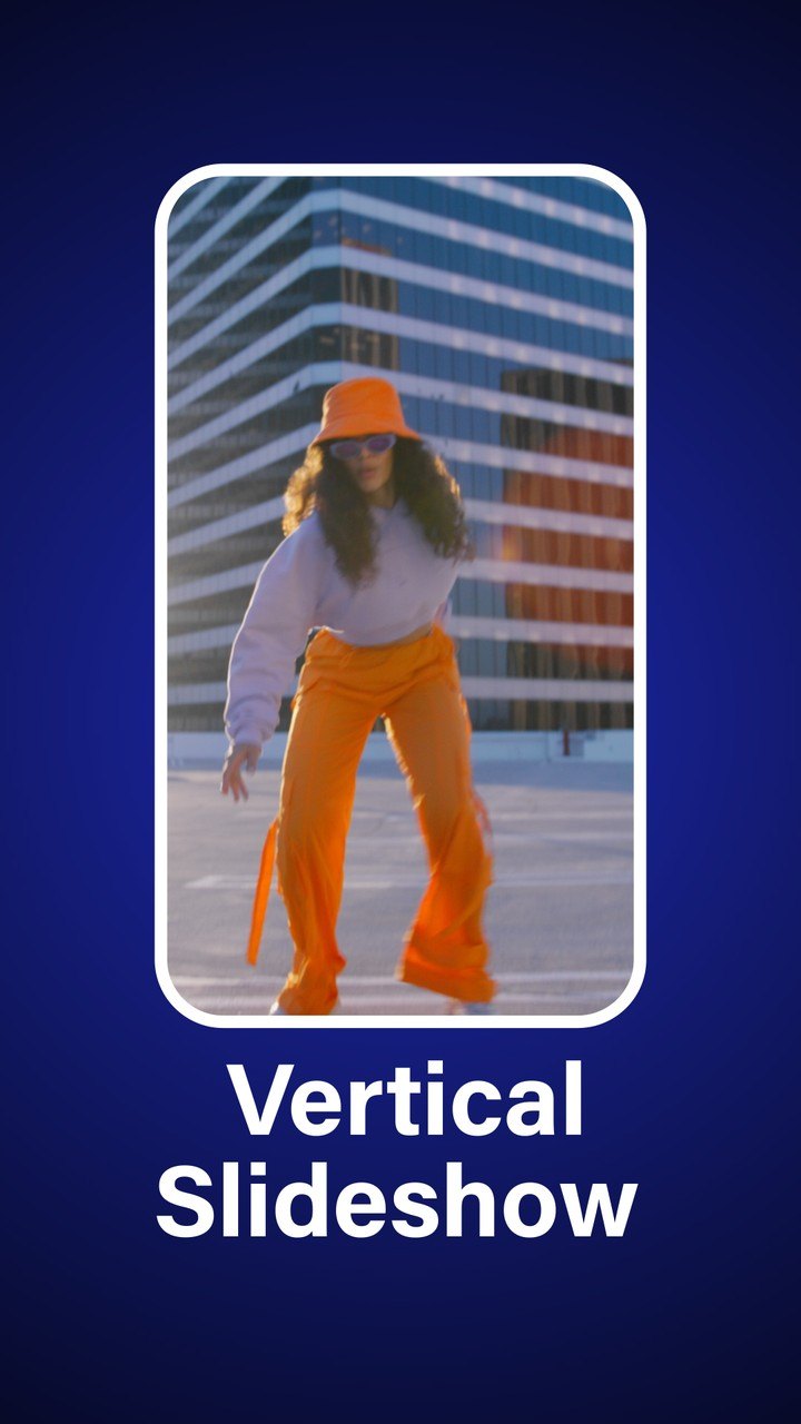 Vertical Slideshow featuring Rounded Photo Windows Premiere Pro MOGRT
