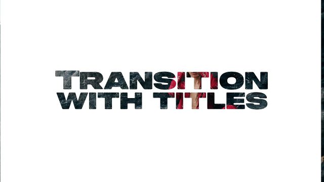 Animated Two Line Title Stack Typography Transitions MOGRT Template