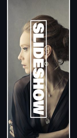 Black and White Portrait Minimal Vertical Slideshow Premiere Pro MOGRT