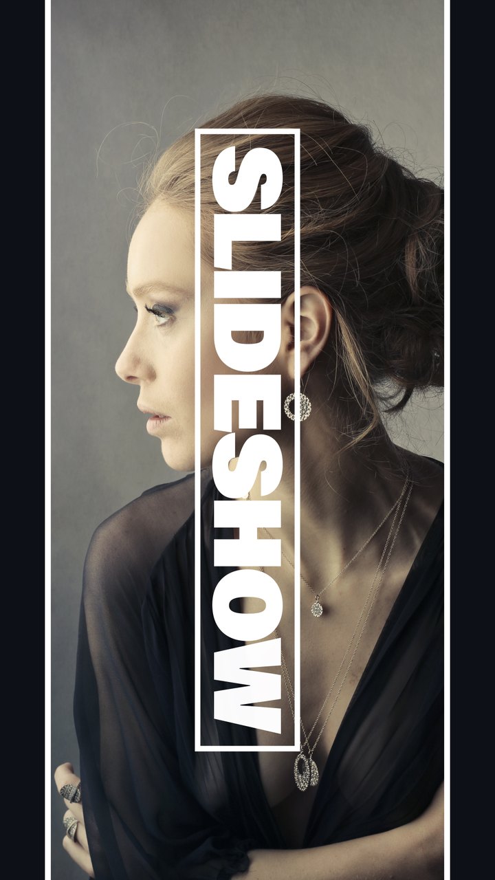 Black and White Portrait Minimal Vertical Slideshow Premiere Pro MOGRT
