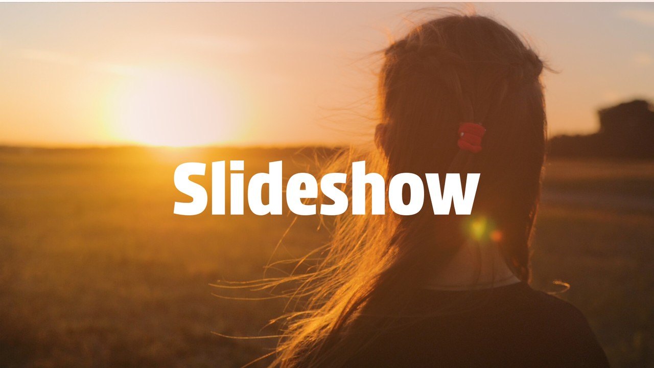 Photo Slideshows featuring Column Unveil and Tilted Cards After Effects Template