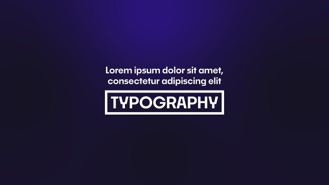 Outline Word Title Animation over Body Paragraph After Effects Template