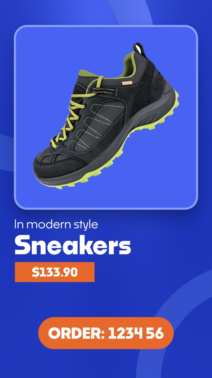 Black Friday Rounded Card Sneakers Shop Order Pill After Effects Template