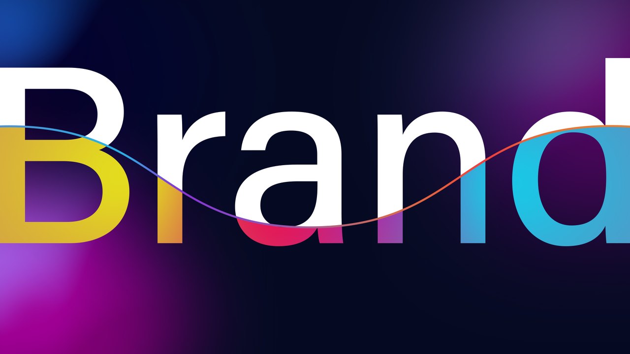 SaaS Website Gradient Letters Burst Logo After Effects Template
