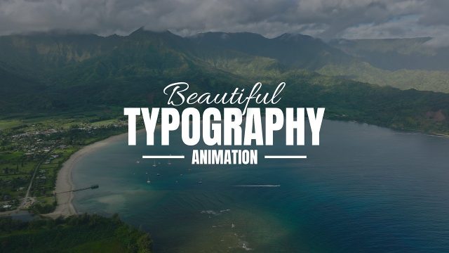 Tourism Title Animations with Script Accent and Lined Caption Premiere Pro MOGRT