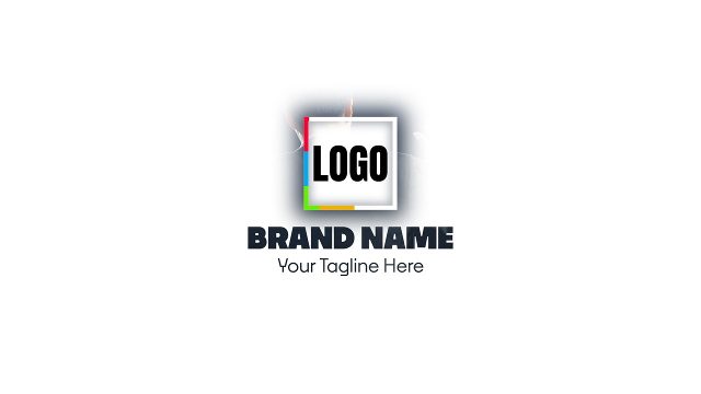 Animated Glossy Square Logo Intro with Transition Template for After Effects