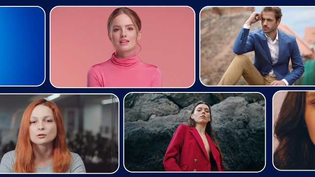 Mosaic Tiles Push In Video Transition Premiere Pro MOGRT