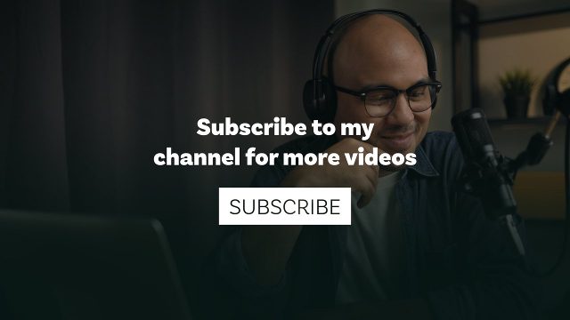 Branding Subscribe Message Text Animations with Outline Button for Commercial Ads Premiere Pro Motion Graphics Template