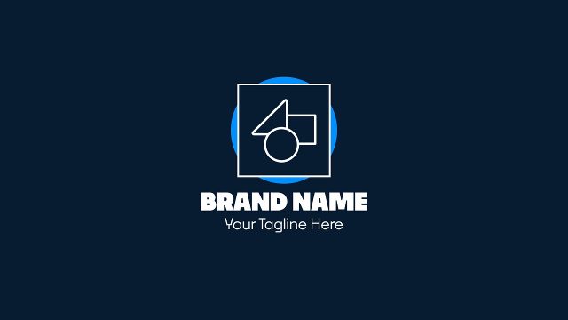 Clean Logo Animation with Blue Circle Badge After Effects Template
