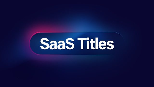 Dynamic Software Promo SaaS Titles with Rounded Pill Phrases Premiere Pro MOGRT