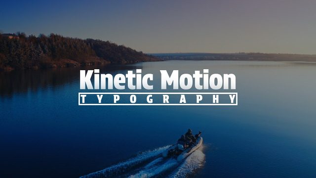 Kinetic Titles with Tracked Caps from Outline Box to Two Lines After Effects Template