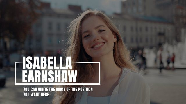 Stacked Name Lower Third in an Open Outline Frame Premiere Pro MOGRT