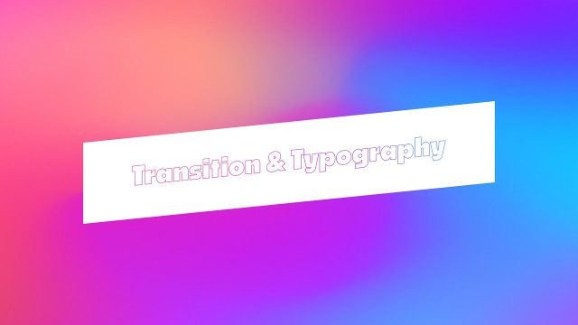 Seamless Typography Transitions After Effects Template