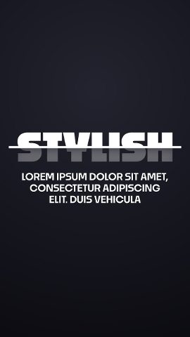 Vertical Crossed Out Word Animated Typography and Notes Premiere Pro MOGRT