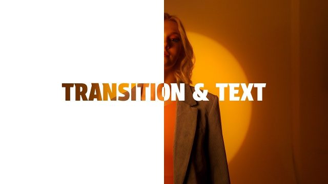 Cut Out Phrase Transition with White Panel Slide After Effects Template