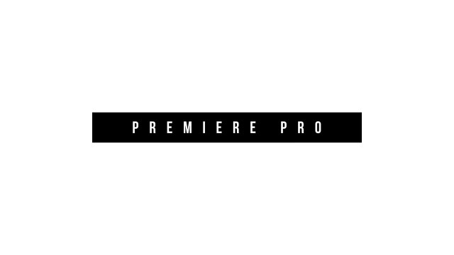 Business Typography: Wide Letter Bar – Free Premiere Pro Template