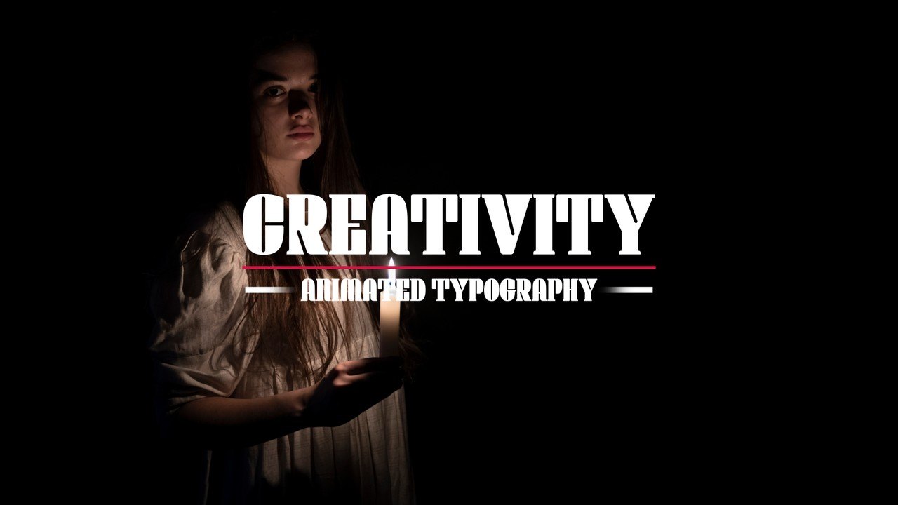 Cinematic Hero Word Title featuring a Dashed Tagline Premiere Pro MOGRT