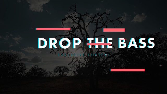 Music Video Text and Grainy Glitch Titles 4K UHD MOGRT for Premiere Pro