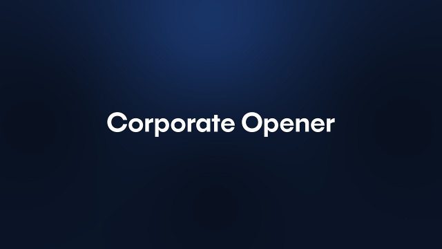Business Opener Text Animation between Twin Pillar Bars Premiere Pro MOGRT