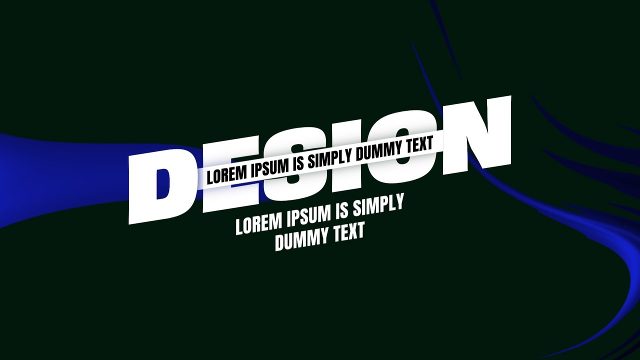 Tilted Heavy Word Corporate Title with Tiny Paragraph Strip After Effects Template