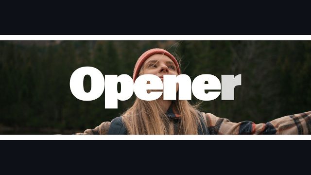 Letterbox Bars Cinematic Slideshow Openers After Effects Template